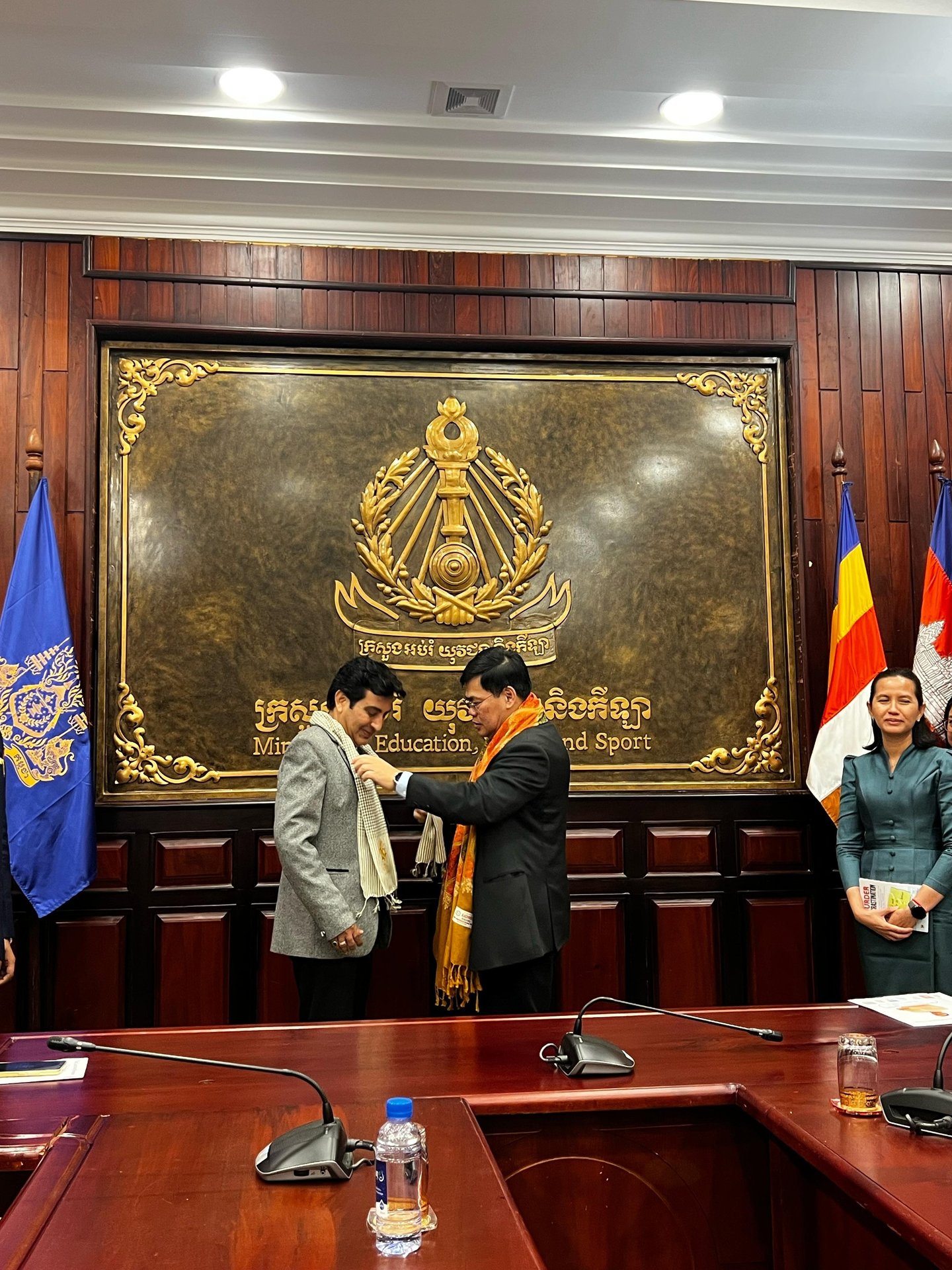 Jitender Thukral received formally by officials at the Cambodia Ministry of Education, Youth and Sport