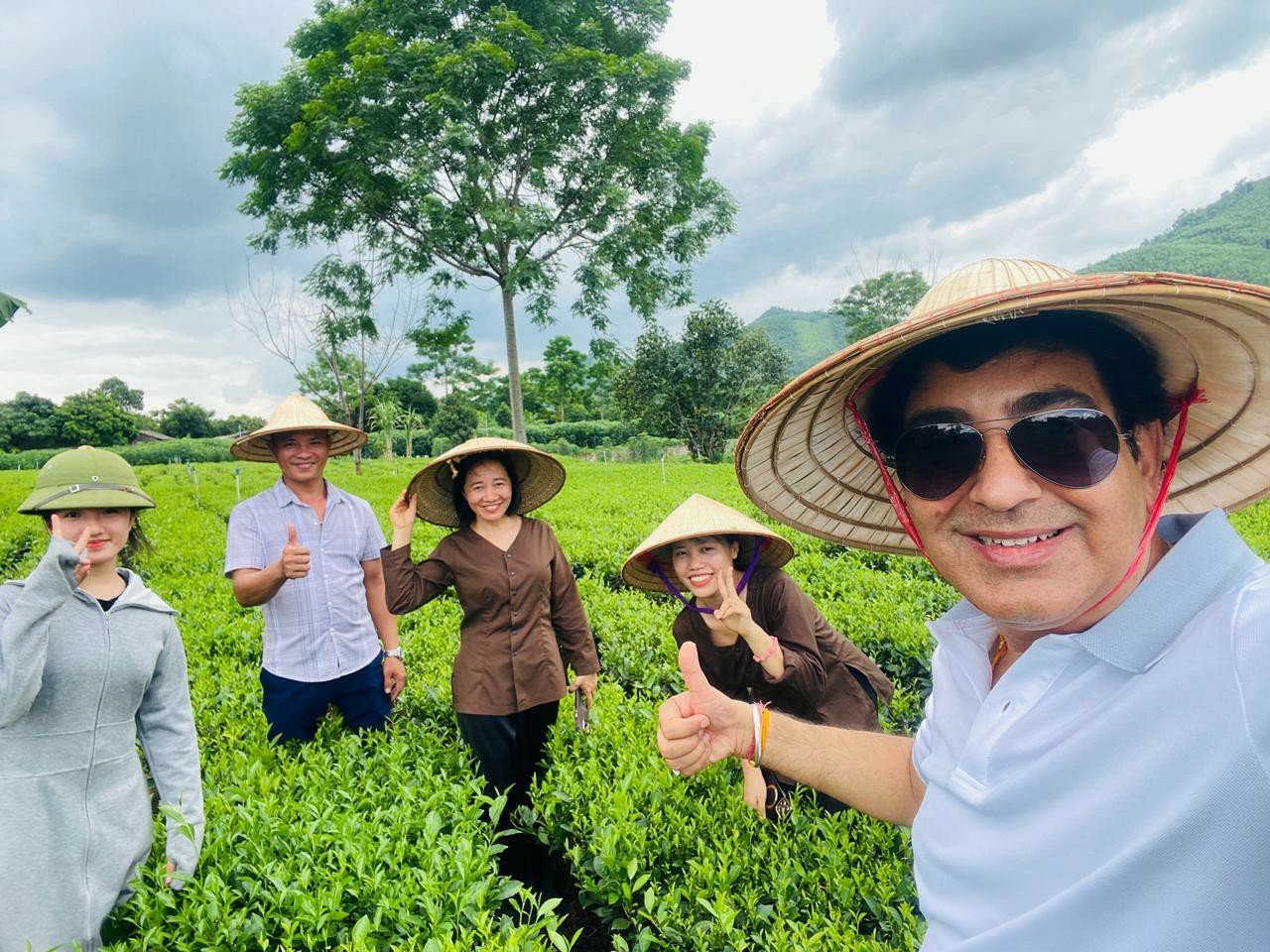 Team visit to a tea plantation in Vietnam